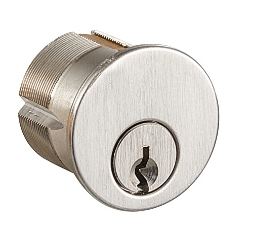 SUMBIN Mortise Cylinder Fit Mortise Door Lock with 1-1/8"" in Satin SS Finish - Image 1